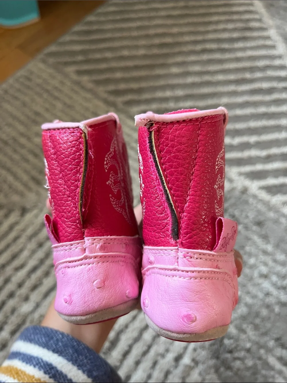 Blazin Roxx Pink Infant Girl Cowboy Boots Like New
